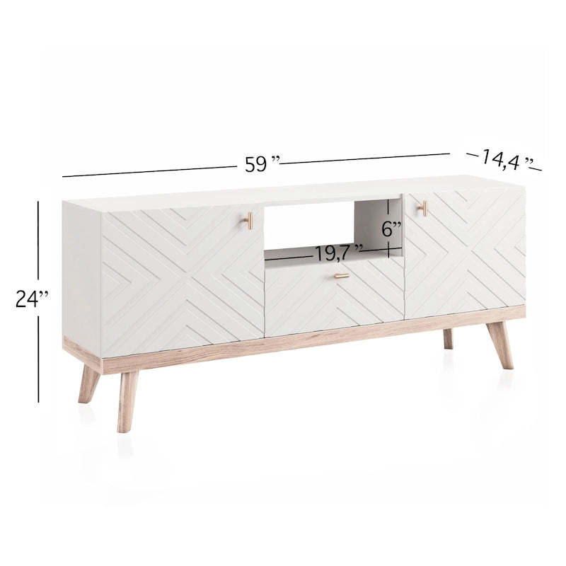 Meuble TV beige