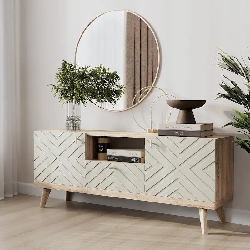 Meuble TV beige