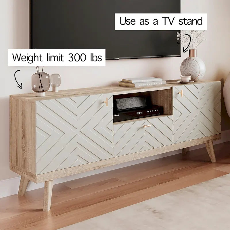 Meuble TV beige