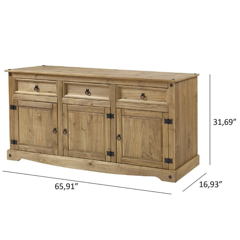 Buffet en bois, style ferme - Série Corona