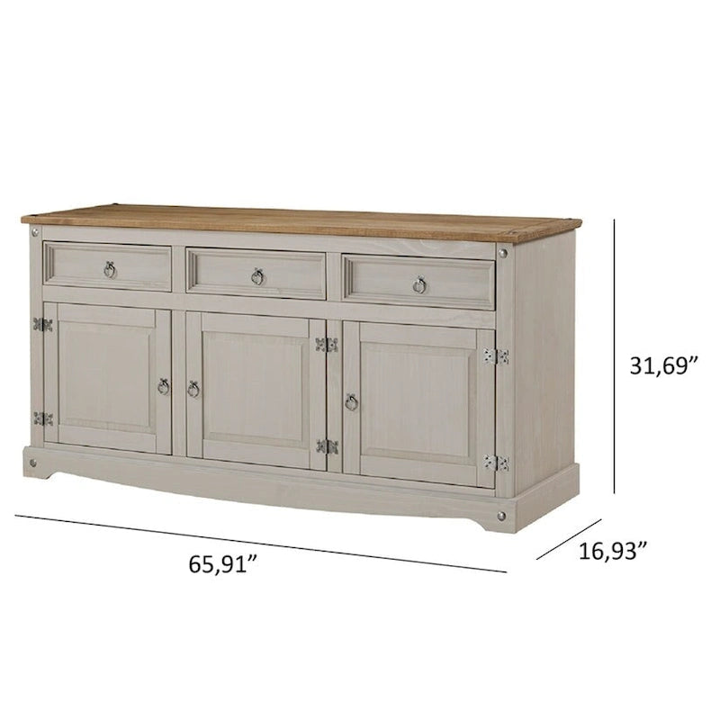 Buffet en bois, style ferme - Série Corona