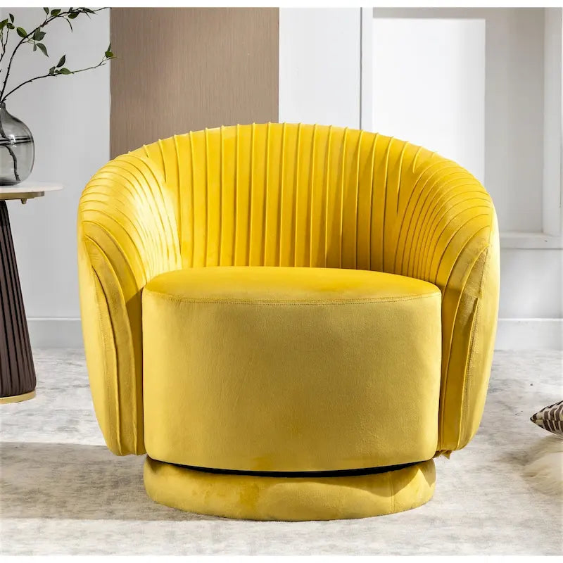 Petit fauteuil baquet pivotant en velours