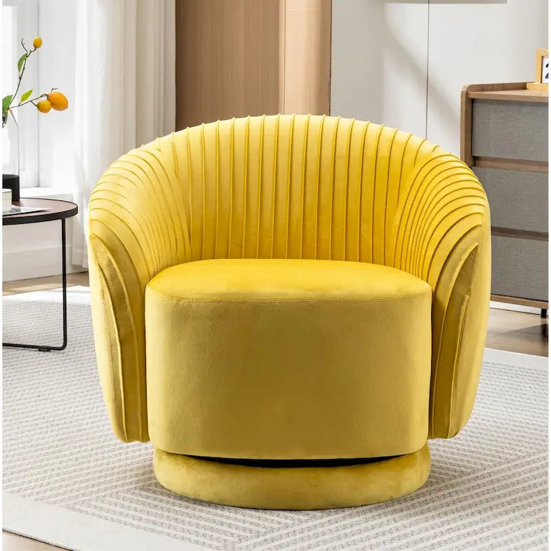 Petit fauteuil baquet pivotant en velours