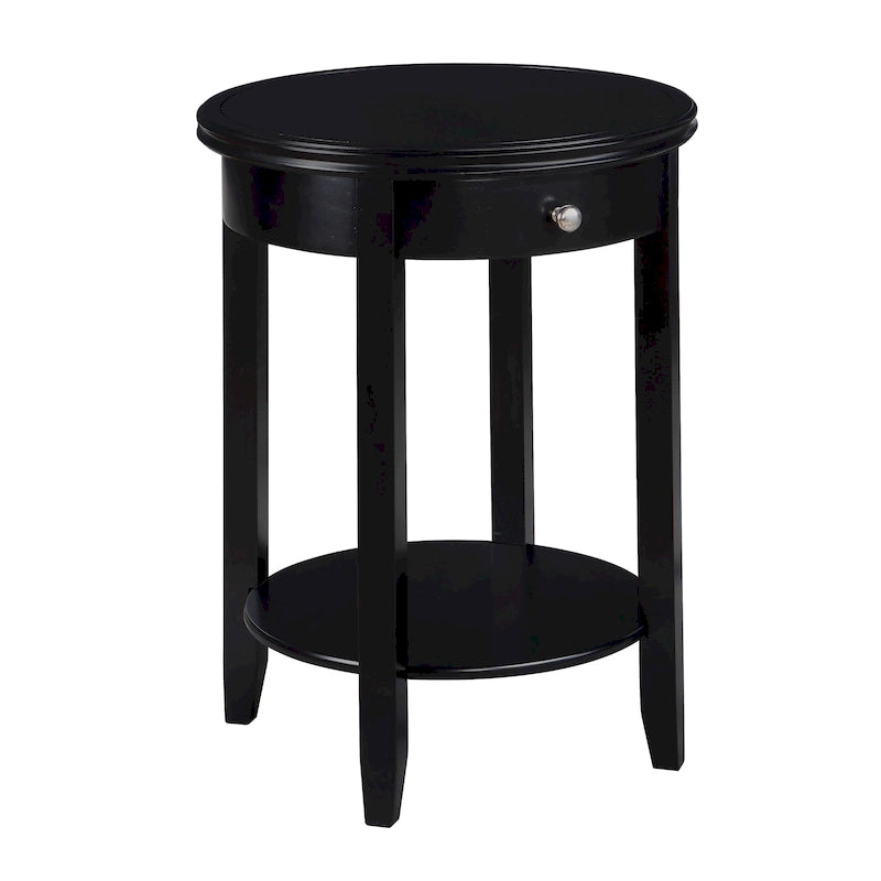 Table de chevet à tiroir unique avec étagère
