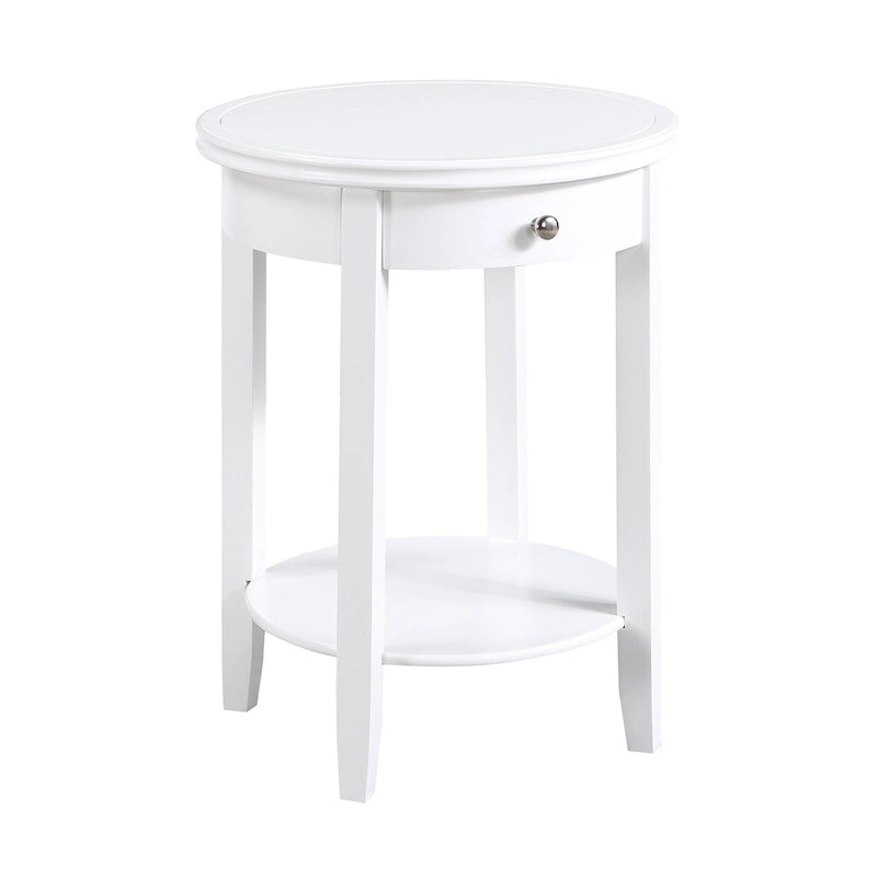 Table de chevet à tiroir unique avec étagère