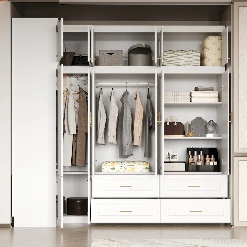 Armoire / Meuble de rangement – Combinaison penderie et tiroirs