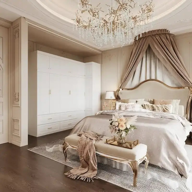 Armoire / Meuble de rangement – Combinaison penderie et tiroirs