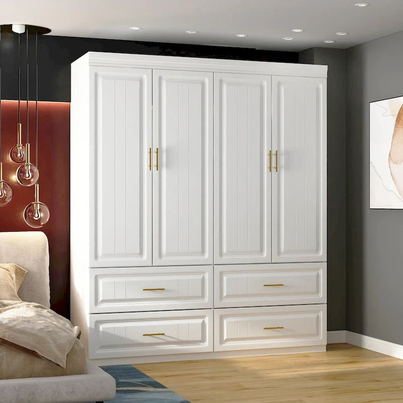 Armoire / Meuble de rangement – Combinaison penderie et tiroirs