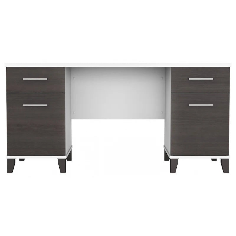 Bureau informatique avec tiroirs