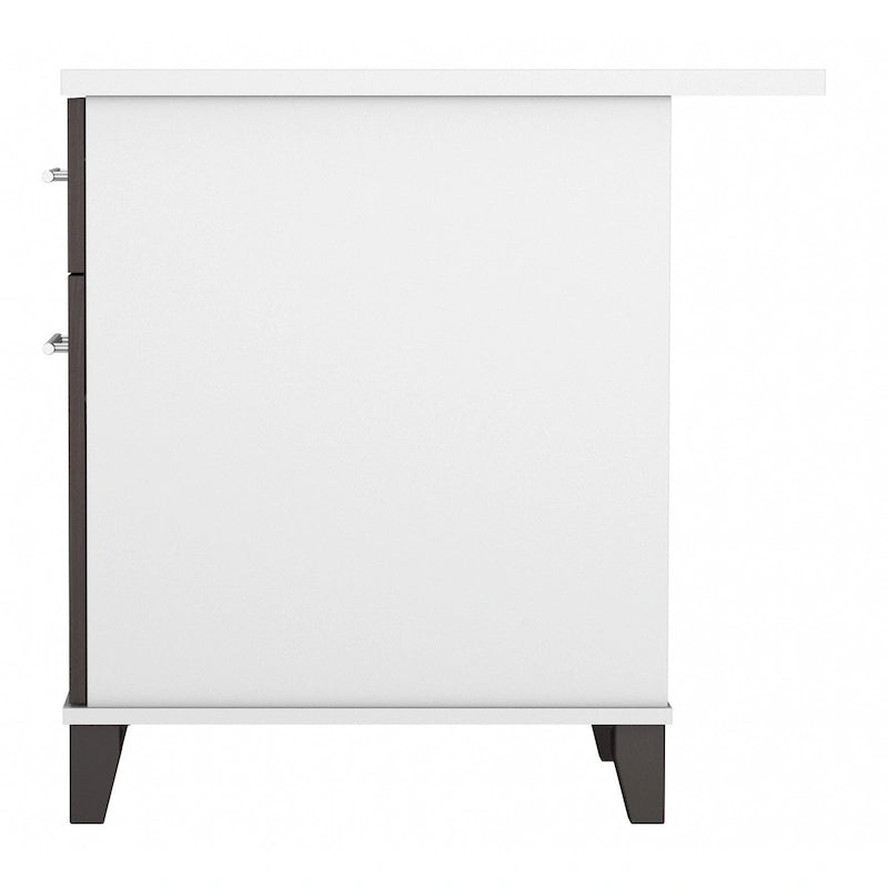 Bureau informatique avec tiroirs