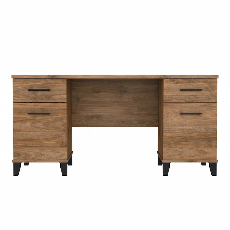 Bureau informatique avec tiroirs