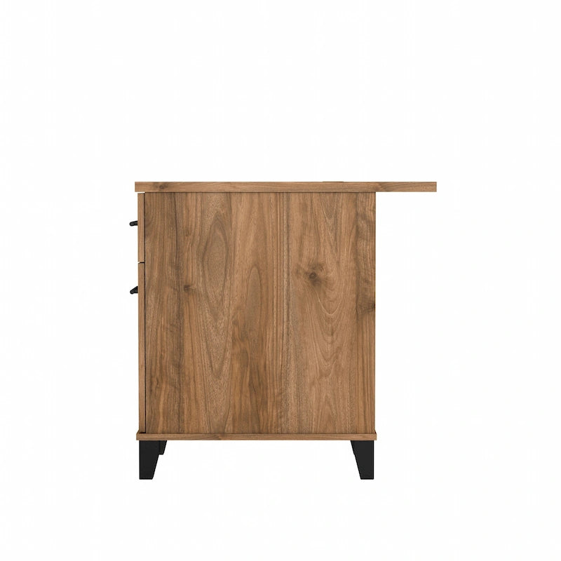 Bureau informatique avec tiroirs