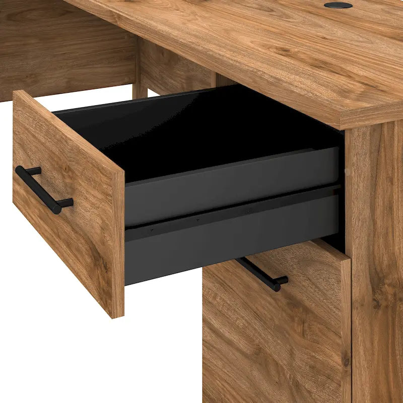 Bureau informatique avec tiroirs