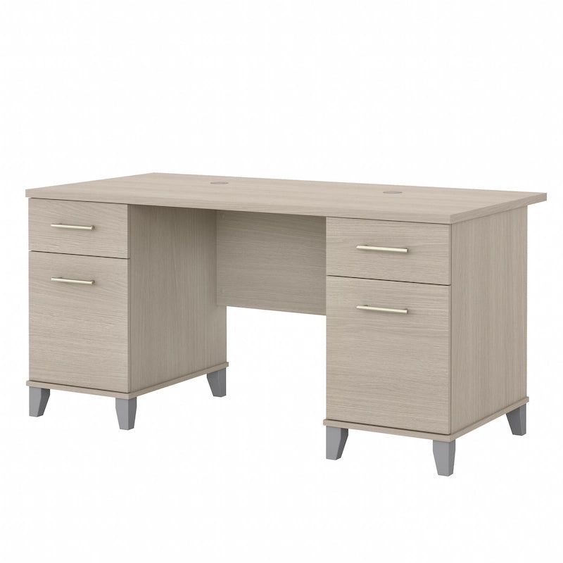 Bureau informatique avec tiroirs