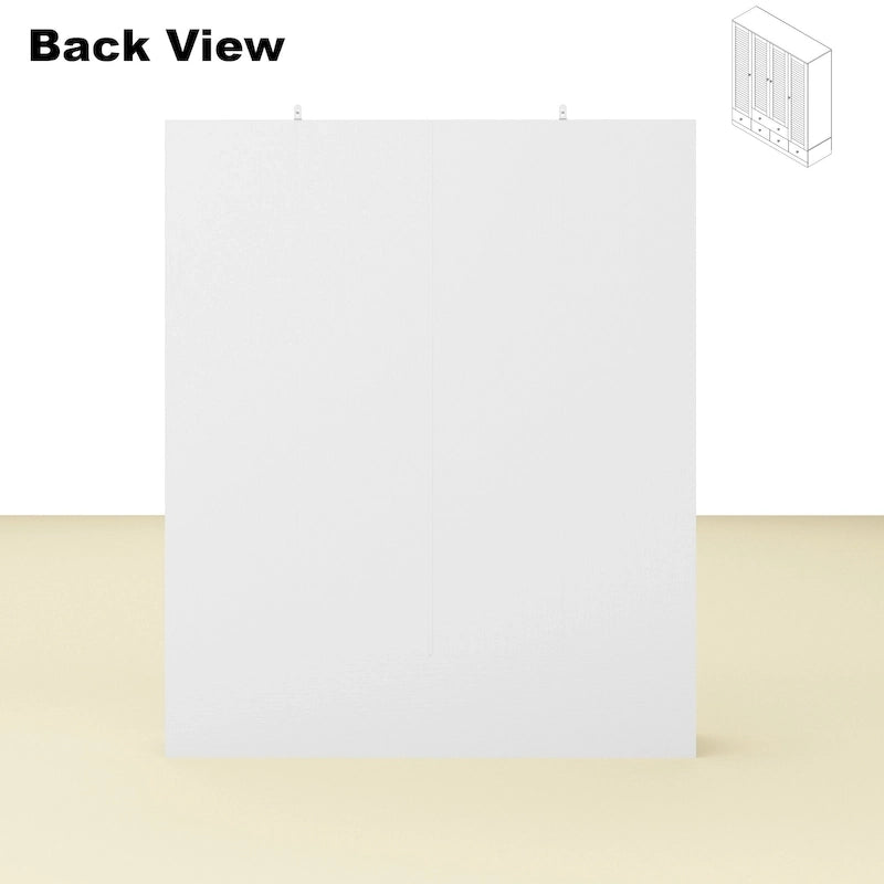Armoire penderie placard 59L Grande armoire autonome blanche