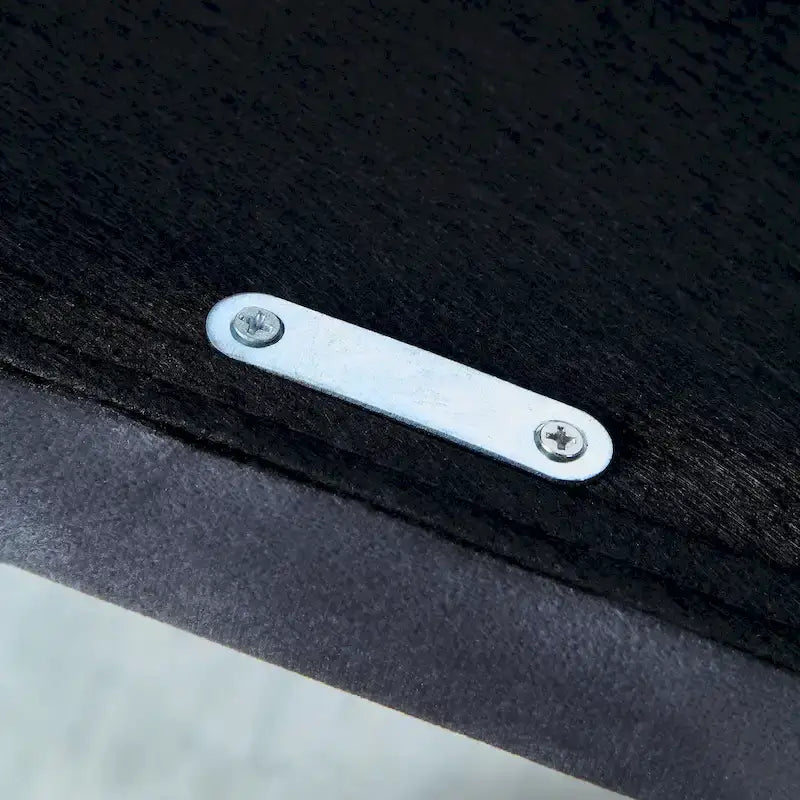 Lit capitonné gris avec port USB et rangement
