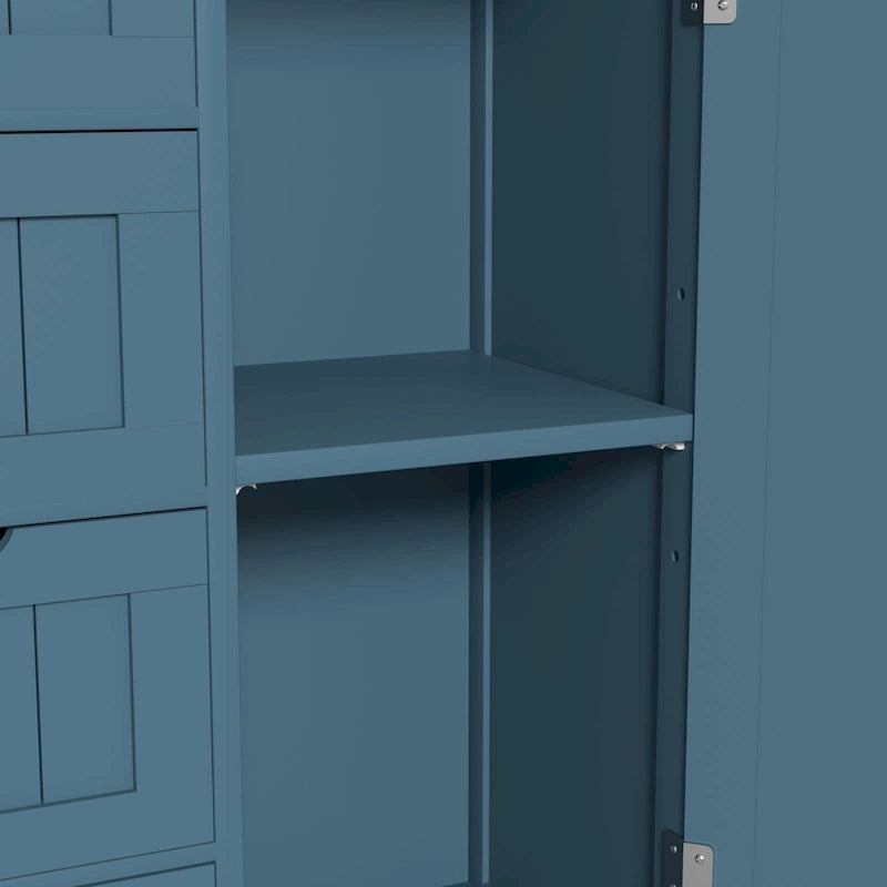 Meuble de rangement de salle de bain à poser avec 4 tiroirs