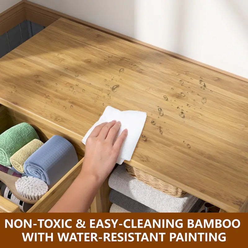 Meuble de rangement de salle de bain à poser avec 4 tiroirs