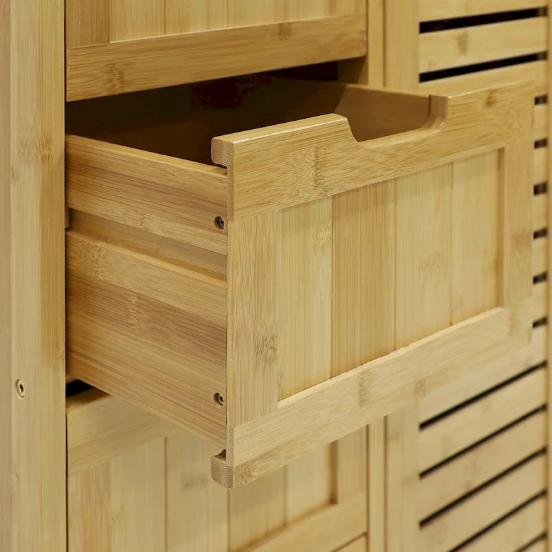Meuble de rangement de salle de bain à poser avec 4 tiroirs