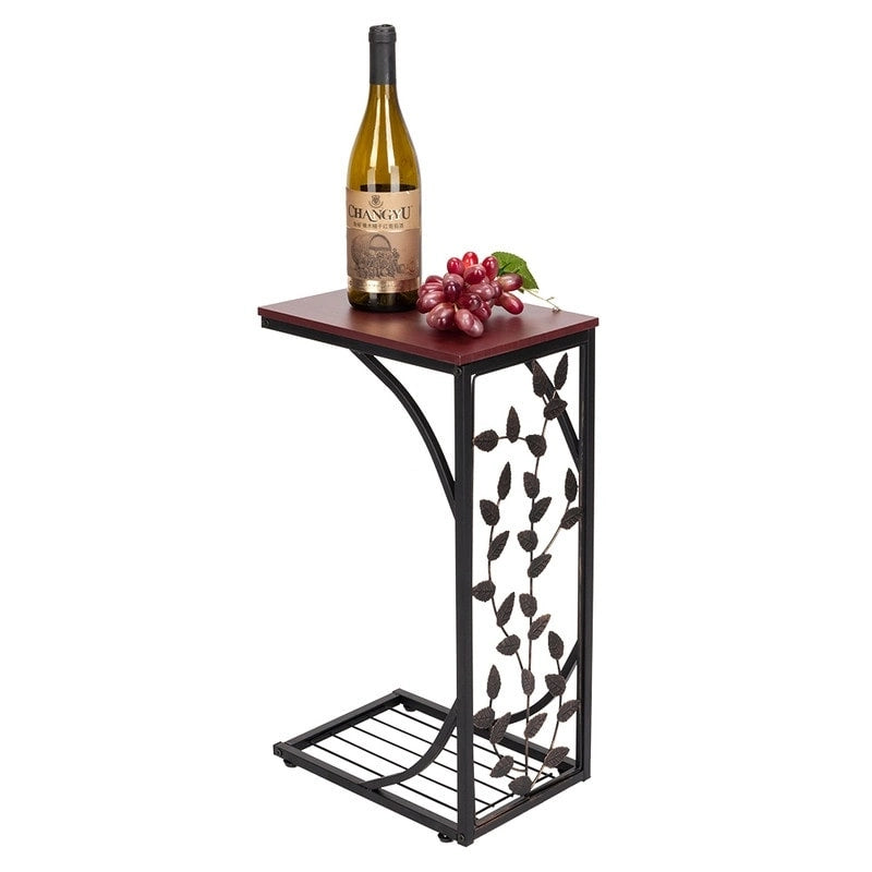 Table d'appoint Table basse en fer motif feuille type C