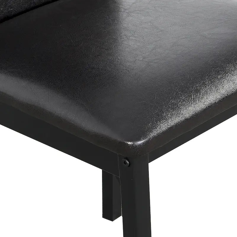 Ensemble table et 5 chaises de salle à manger en métal