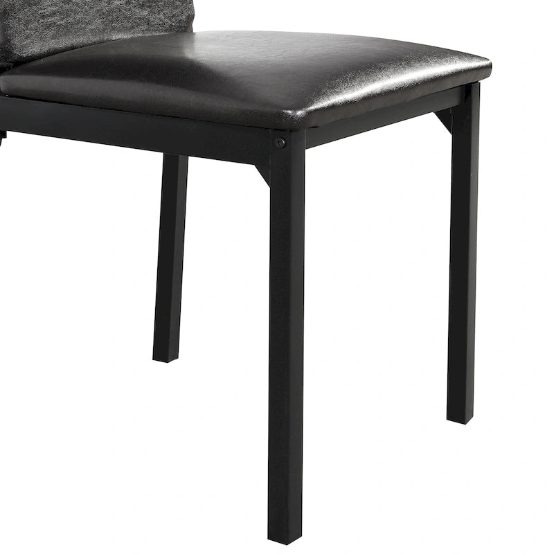 Ensemble table et 5 chaises de salle à manger en métal