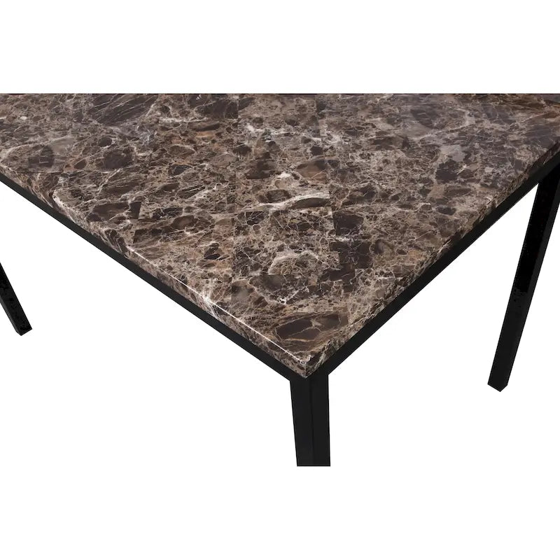 Ensemble table et 5 chaises de salle à manger en métal