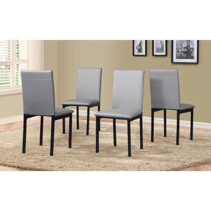 Ensemble table et 5 chaises de salle à manger en métal