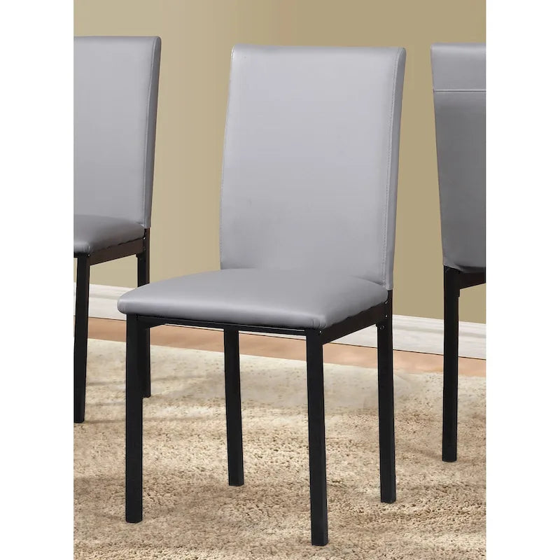 Ensemble table et 5 chaises de salle à manger en métal