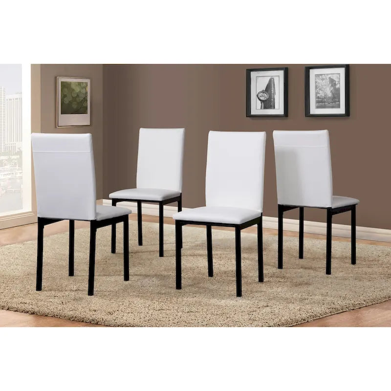 Ensemble table et 5 chaises de salle à manger en métal