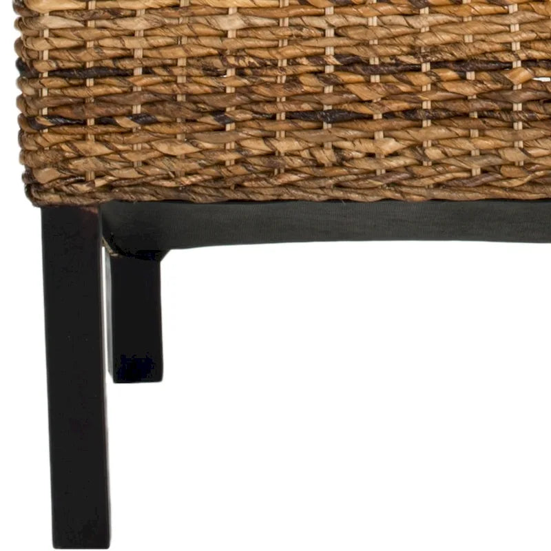 Chaises de salle à manger en rotin naturel (lot de 2) - 48 cm de large x 56 cm de profondeur x 104 cm de haut - 48L x 56P x 104H