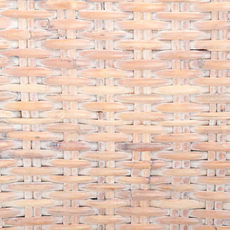 Chaises de salle à manger en rotin naturel (lot de 2) - 48 cm de large x 56 cm de profondeur x 104 cm de haut - 48L x 56P x 104H