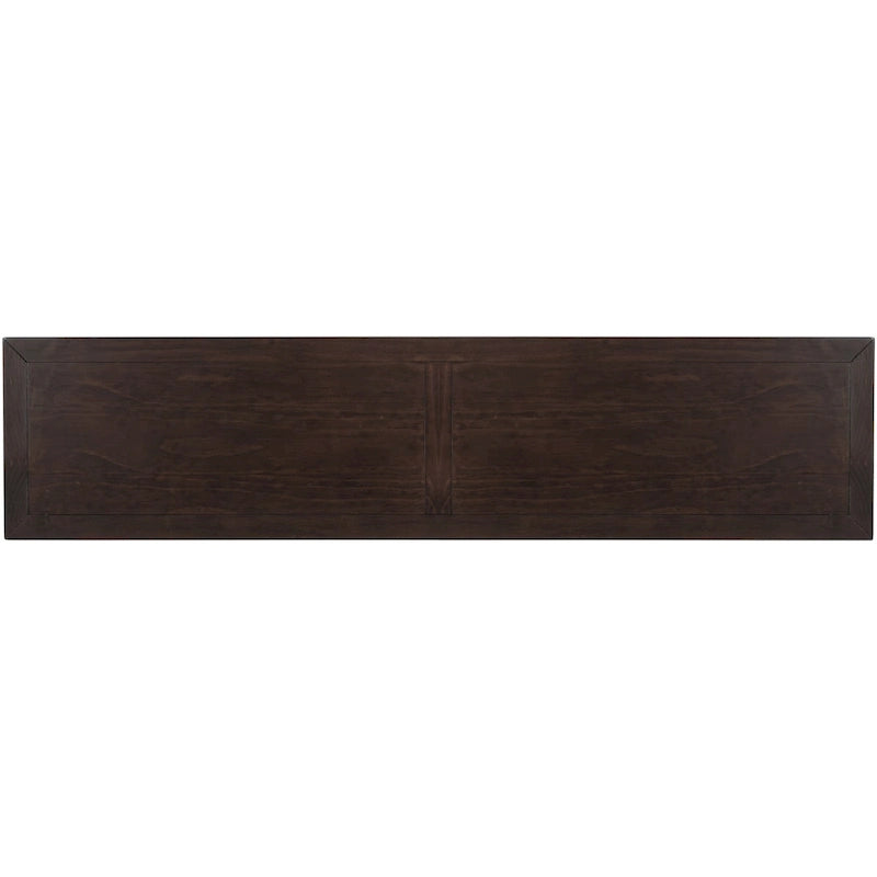 Console/Table d'appoint avec tiroirs de rangement et étagère inférieure - 63L x 14W x 30H