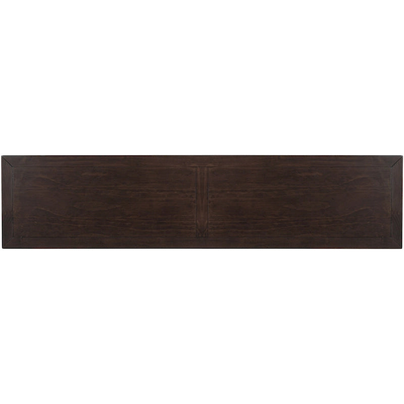 Console/Table d'appoint avec tiroirs de rangement et étagère inférieure - 63L x 14W x 30H