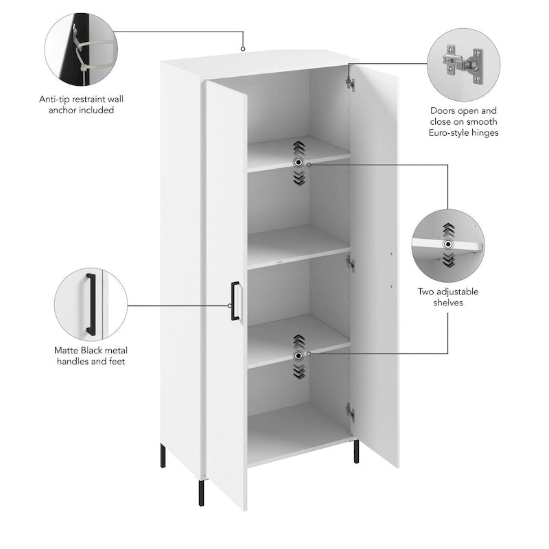 Meuble haut Bush Furniture avec portes