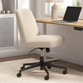 Chaise de bureau sans accoudoirs à roulettes, dossier mi-haut