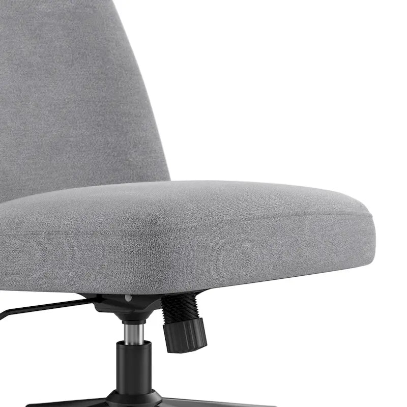 Chaise de bureau sans accoudoirs à roulettes, dossier mi-haut